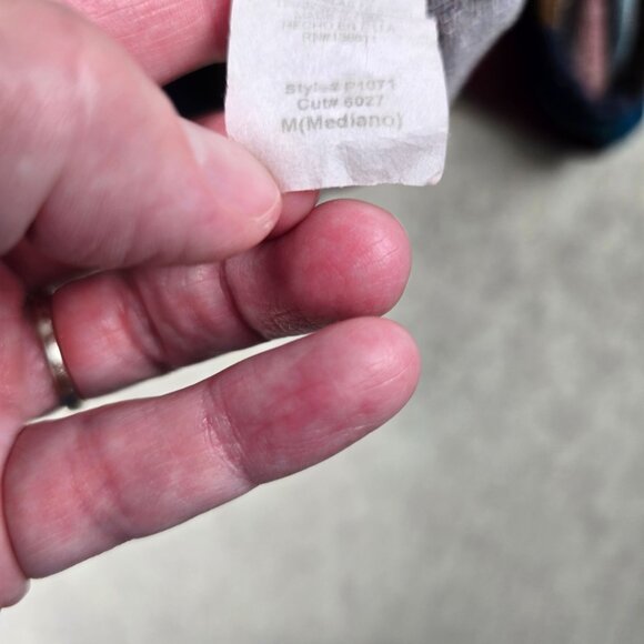 P.S. Kate Multicolor Plaid Sweater With Bow Sleeve Details Size M - Picture 4 of 6